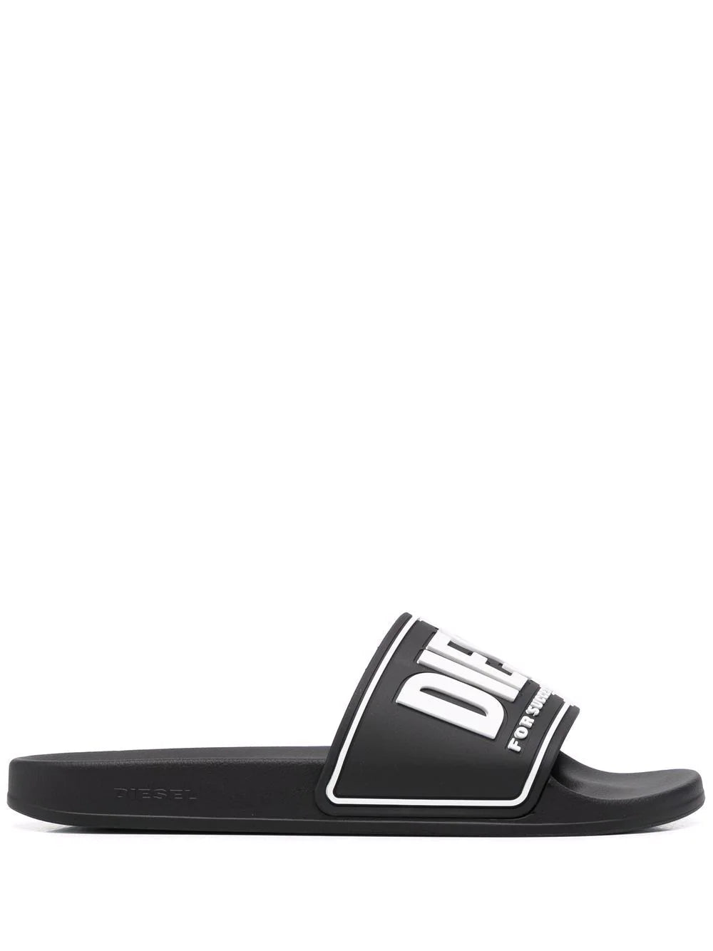 DIESEL LOGO-EMBOSSED SLIDES