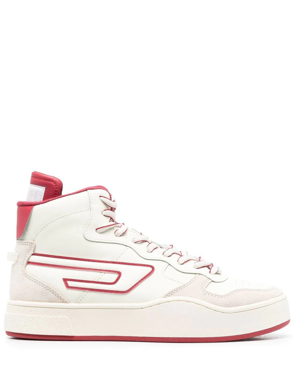 DIESEL LOGO-PATCH HIGH TOP SNEAKERS