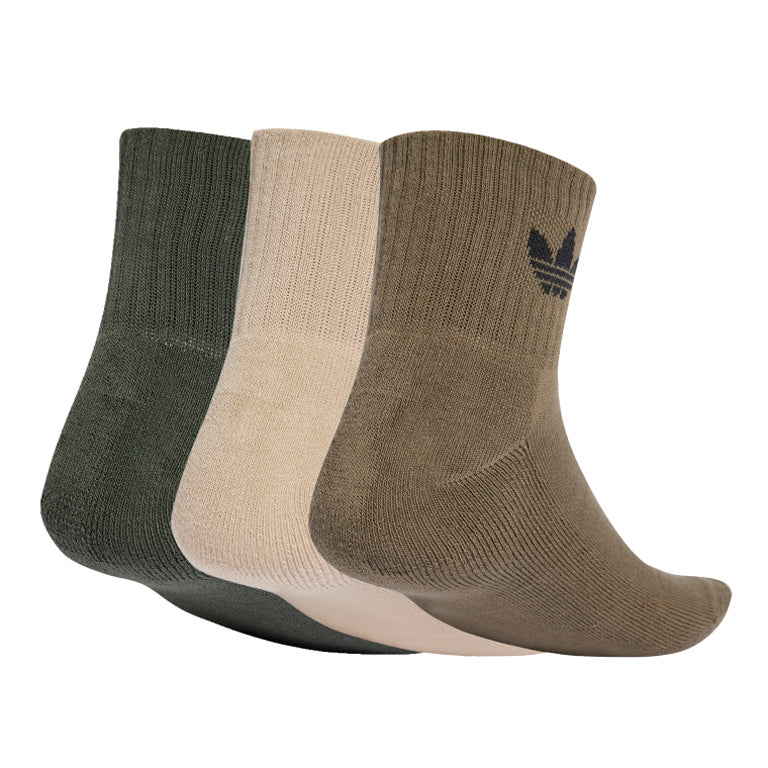 adidas Kids 1/4 3 Pack Socks