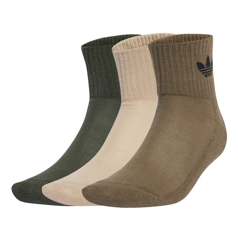 adidas Kids 1/4 3 Pack Socks